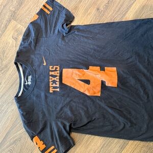 Nike Black and Orange Texas T-Shirt